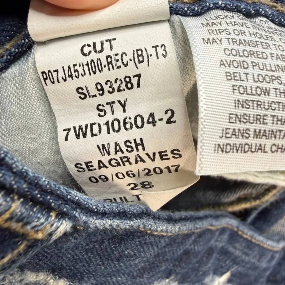 Lucky Brand Jeans‎ Women 6/28 Blue Sienna Boyfriend Distressed Seagraves Denim